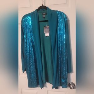 Teal Alfani party blazer